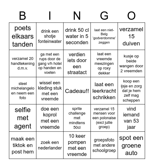 Italie bingo🇮🇹 Bingo Card