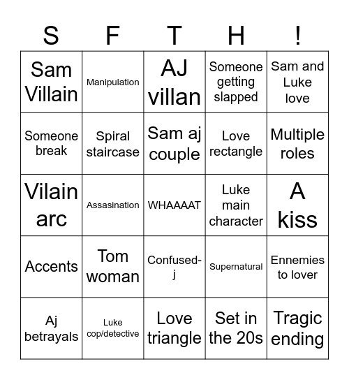 OFF SEASON Bingo Card