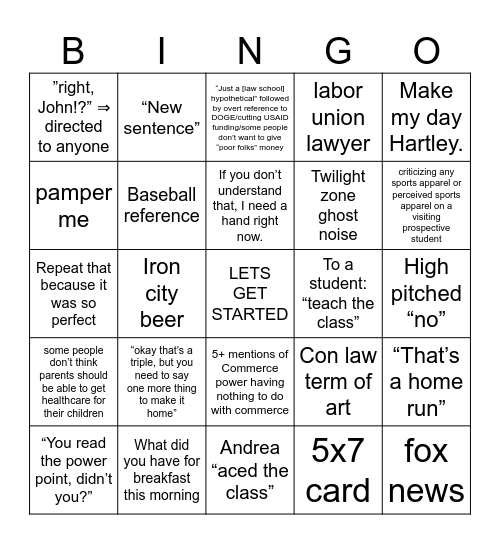 ARTICLE 2 Bingo Card