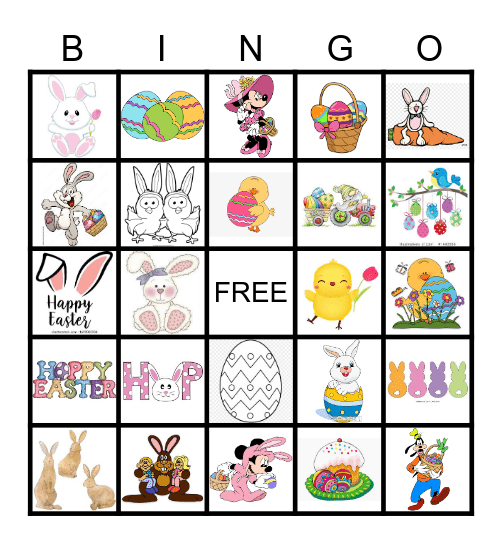 Easter Bingo Card