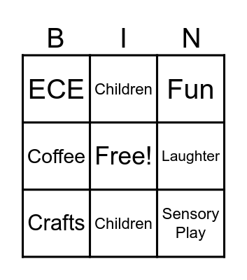 Early Childhood Education Bingo Card