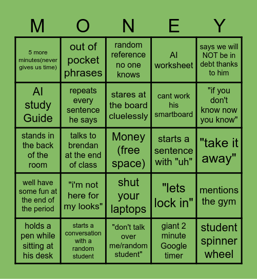 MBspirit23 Bingo Card