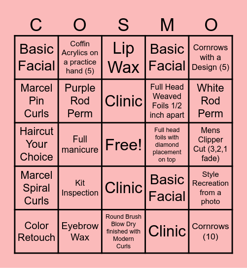 Skill Set Bingo! Bingo Card