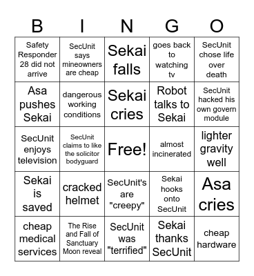 Wells the Future of Work Bingo Card