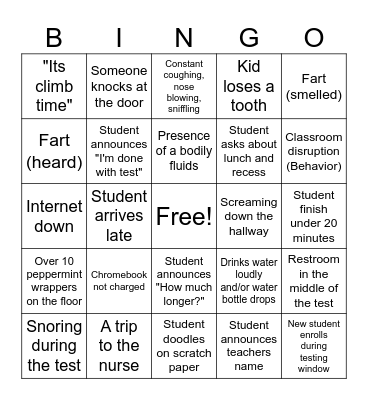 Milestones Bingo Card