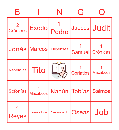 Bingo bíblico Bingo Card
