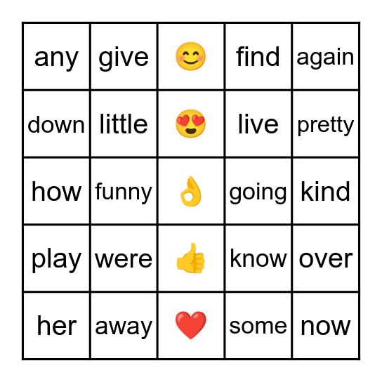 Purple and Red Ribbon Words Bingo Card