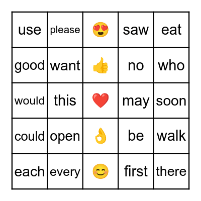 Brown and Black Ribbon Words Bingo Card