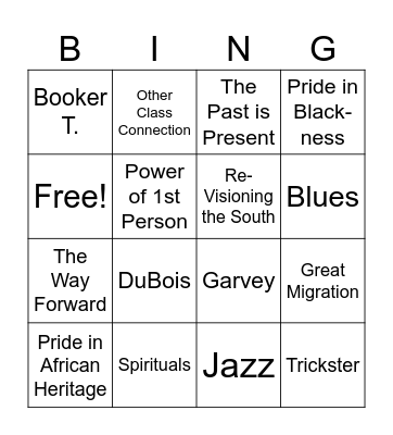 High on the Hog AAL Bingo Card