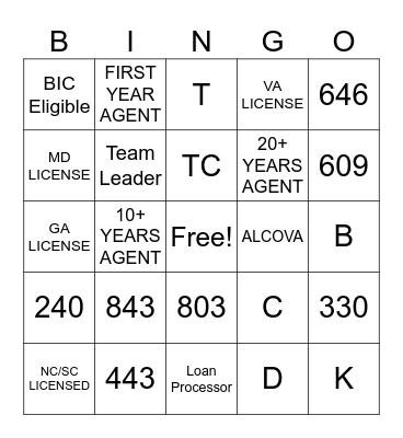 ALCOVA Networking Happy Hour Bingo Card