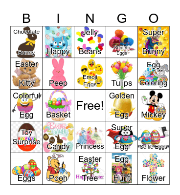 Easter Bingo Card
