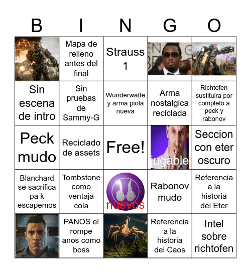 Toges de J-Ano Bingo Card