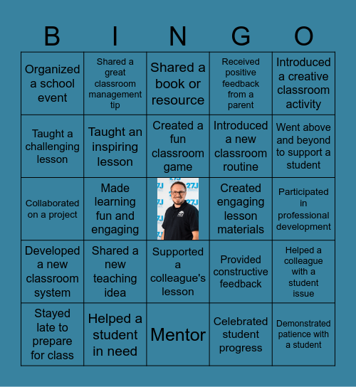 Name the Staff Member Bingo Card
