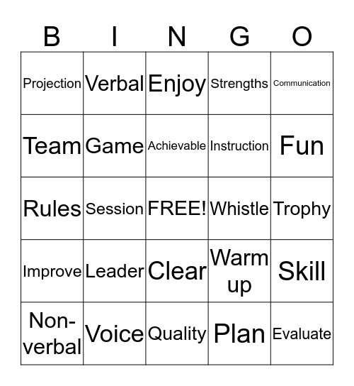 LEADERSHIP BINGO!!! Bingo Card