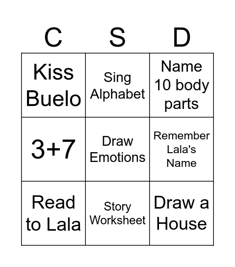 CHARLIE BINGO Card