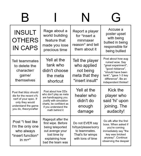non-toxic m+ bingo Card