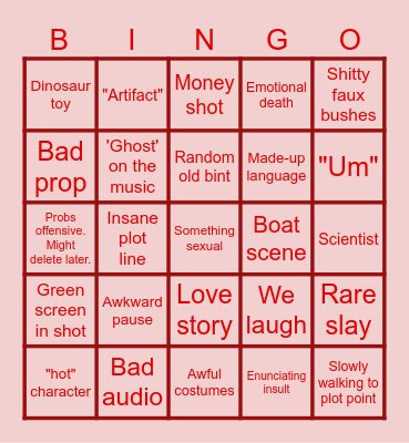WildEYE Bingo Card