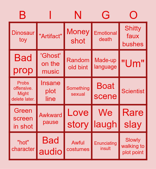 WildEYE Bingo Card