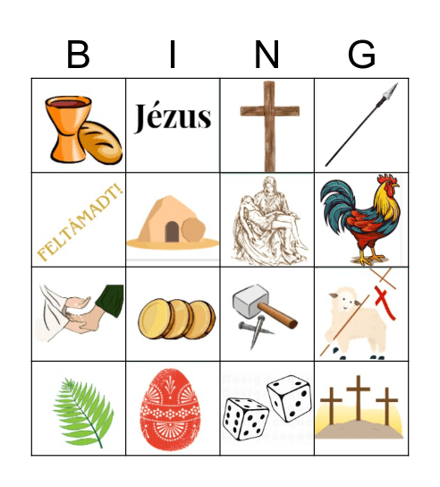 A Húsvét története Bingo Card