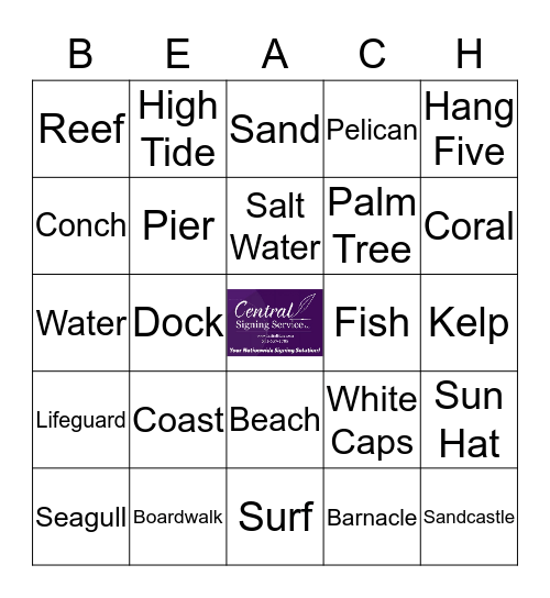 Escrow is a Beach! Bingo Card