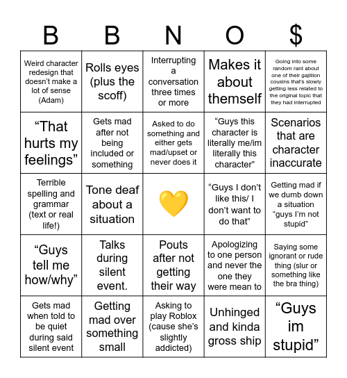 Spring Tour (secret edition) Bingo Card