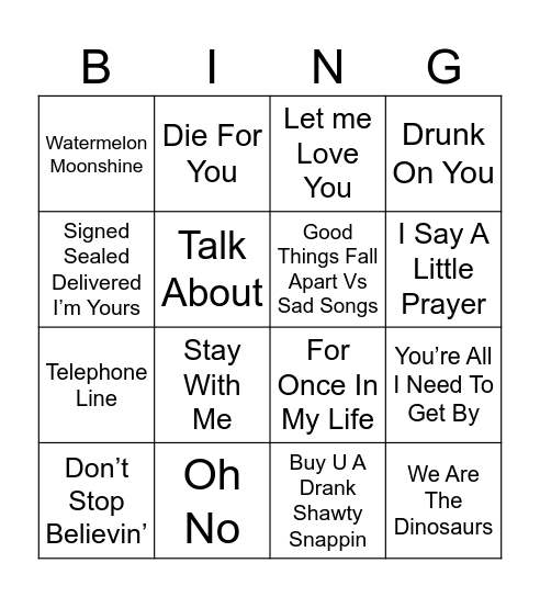 Easter Bingo Card
