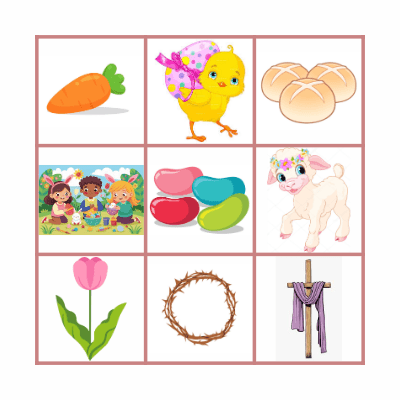 Cooking Class Easter Bingo Card