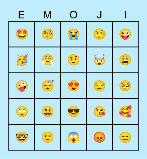 Emojis🔥 Bingo Card