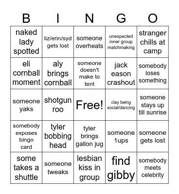 ROO BINGO Card