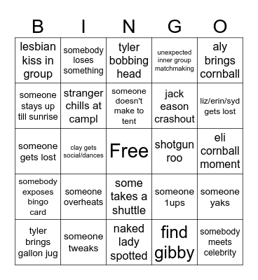 ROO BINGO Card