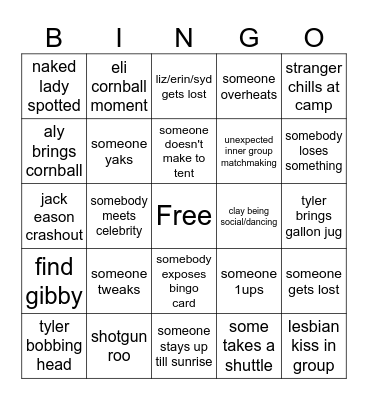 ROO BINGO Card