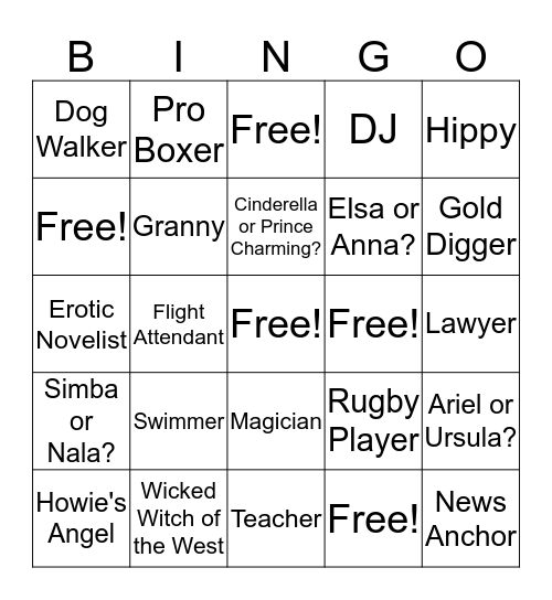 If I weren't a Doctor, I would be... Bingo Card