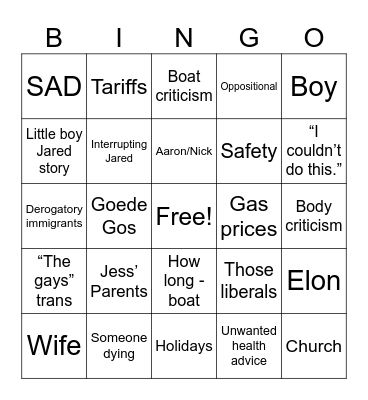 Bingo Card