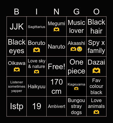 How similar are we ? Bingo Card