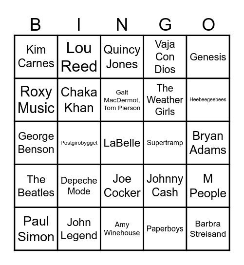 👶 Bingo 1 👶 Bingo Card