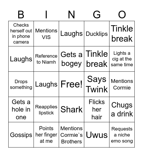 Estelle Bingo Card