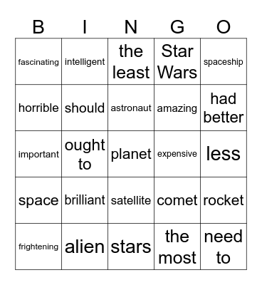 7 unit , 6 klasa Bingo Card