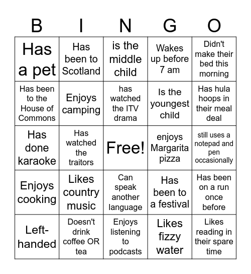 Bingo Card