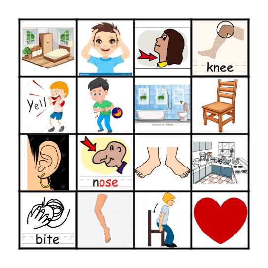 Somos 6, Body, House Bingo Card