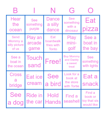 Brooklyn Beach Bingo Card