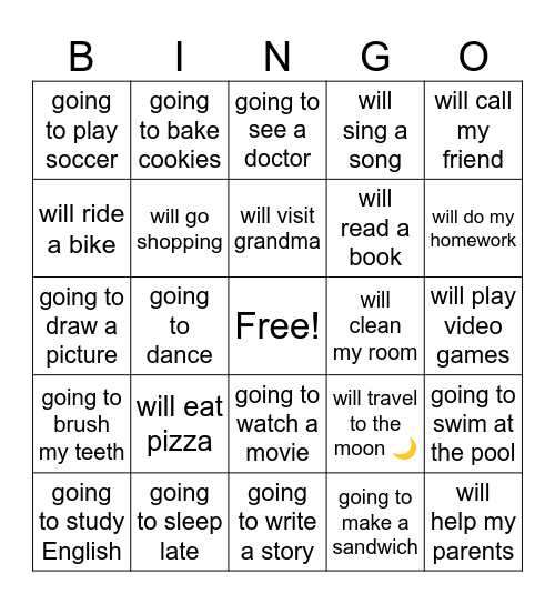 Future Bingo Card