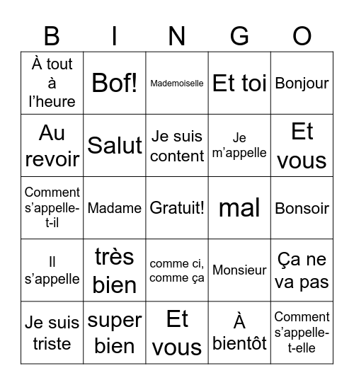 Ayden Hunter Bingo Card