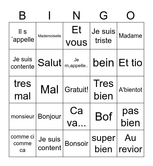 Bryson Luke Bingo Card