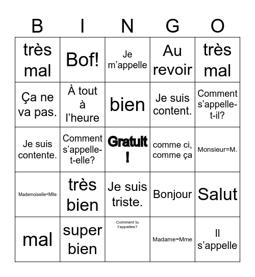 Anthony DeKalb Bingo Card