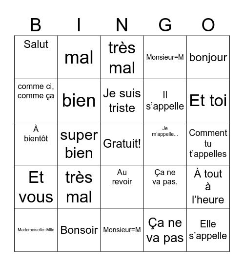 Jariel Robles Bingo Card