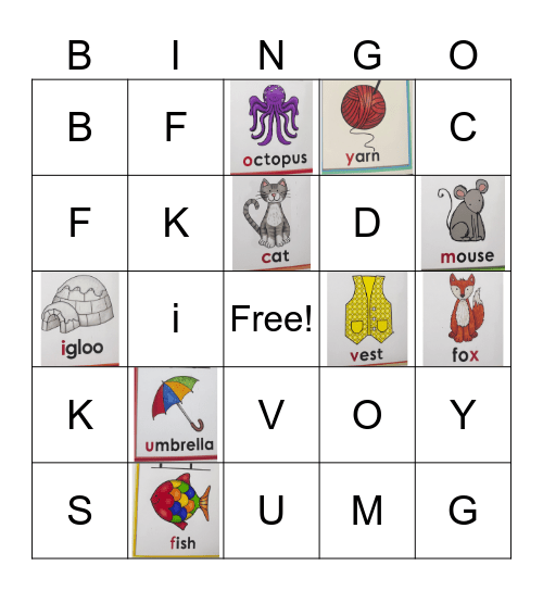 Bingo w6 Bingo Card