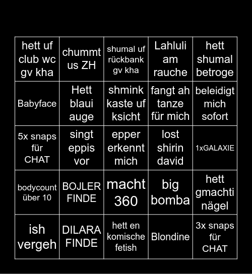 Untditled Bingo Card
