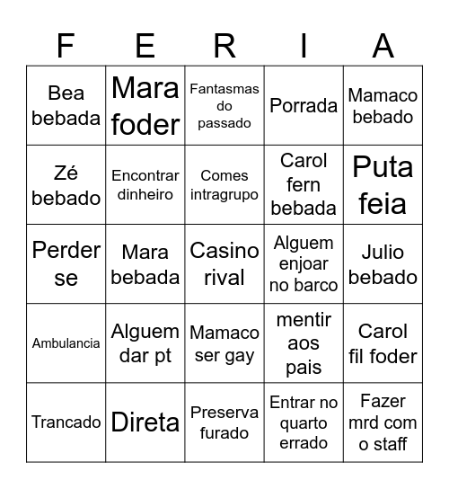 MALLORCA Bingo Card