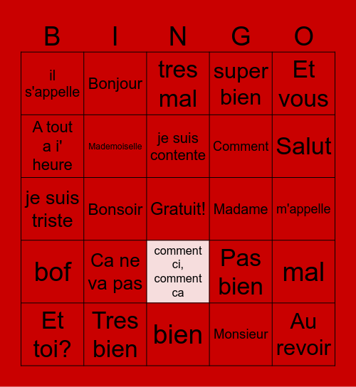 Jaylen Mayes Bingo Card