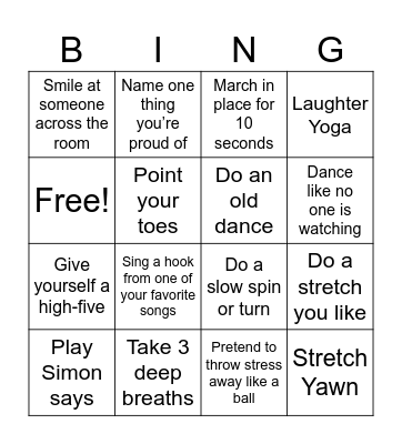 Club Sports Bingo Card
